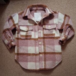 Matalan Plaid Flannel Shacket - Girls
